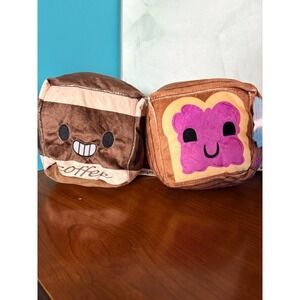 Inseparables Love Plush Cubes Coffee and Toast Lot Of 2 New 5 Inch 2024‎